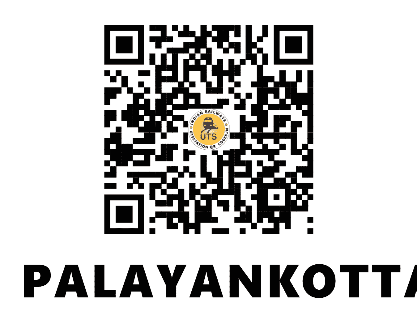 UTS QR Code for PALAYANKOTTAI - PCO (SR - TAMIL NADU)
